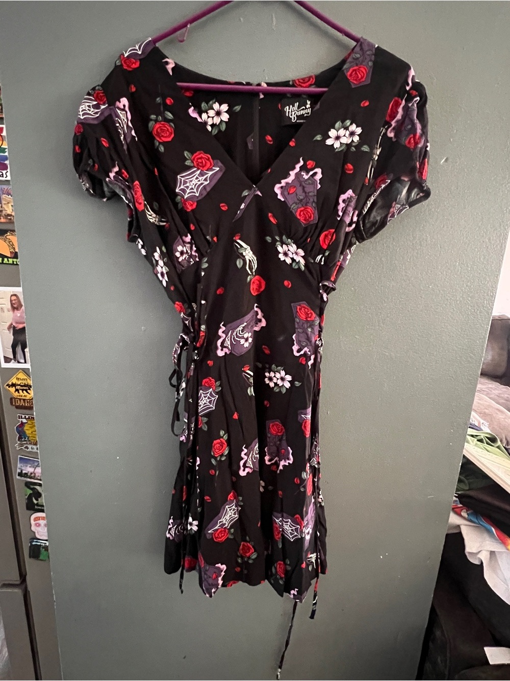 Even In Death Mini Dress from the alternative fashion brand Hell Bunny